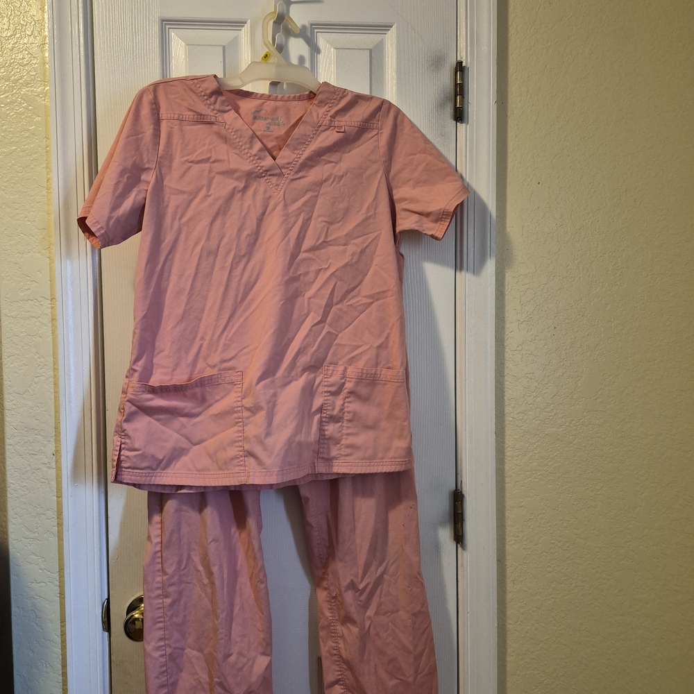 Peach Women's Scrub Set